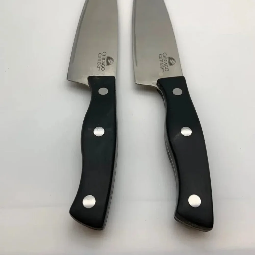 Set of Two Chicago Cutlery Utility Chef's Kitchen Knives